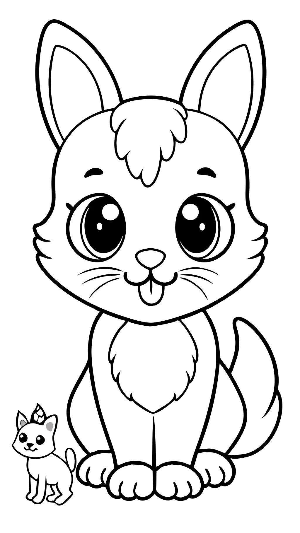 animal coloring pages cute